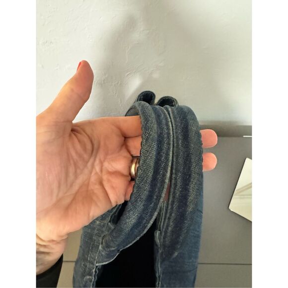 Prada Canada Blue Denim Tote Bag - Picture 3 of 13